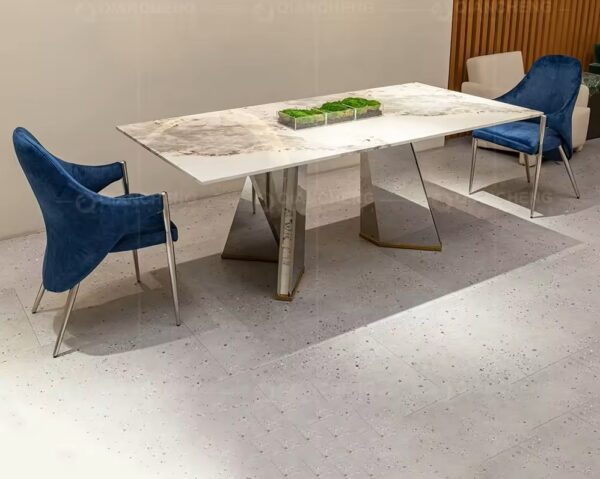 Bling furniture granite top marble dining table - Image 2