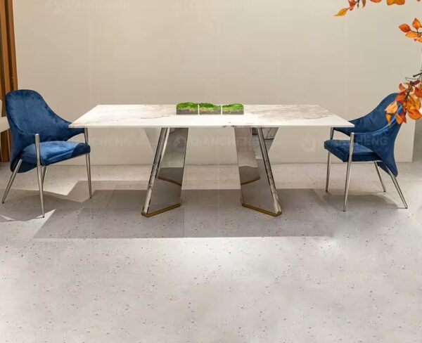 Bling furniture granite top marble dining table