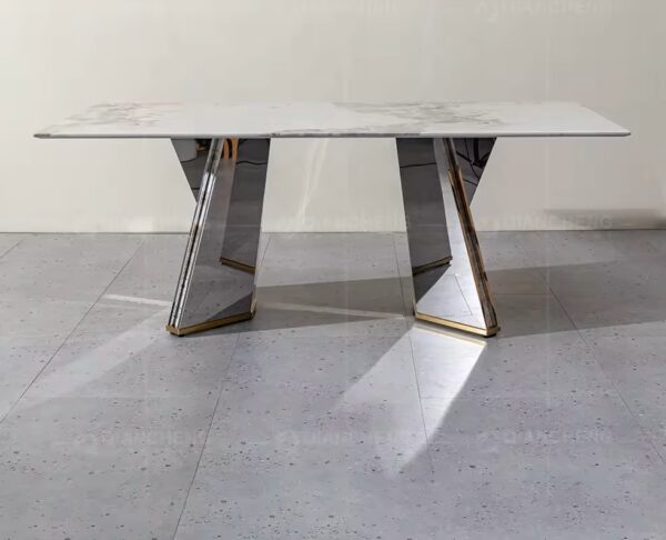 Bling furniture granite top marble dining table - Image 5