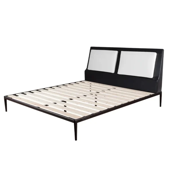 Modern Design Leather Bed Luxury Bedroom Furniture Headboard Cushion King Size Bed Queen Soft Bed - Image 2
